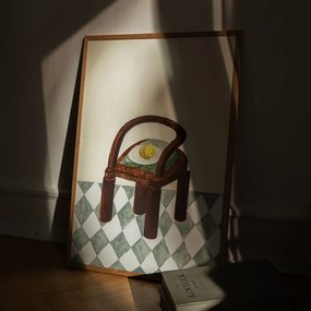 Moikka Plagát Chair with Fruit by Isabelle Vandeplassche 30x40 cm