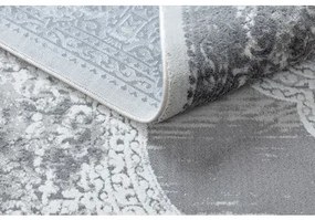 Moderný koberec NOBLE 9479 65 ornament vintage - Štrukturálny, dve vrstvy rúna, krémová sivá Veľkosť: 160x220 cm