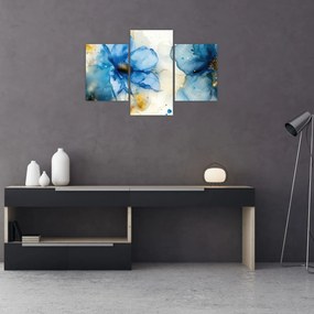 Obraz - Kvetinová, atramentová maľba (90x60 cm)