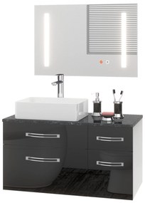 Kúpeľňový nábytok EUP P 90P/0/W/B/0/BK/MB