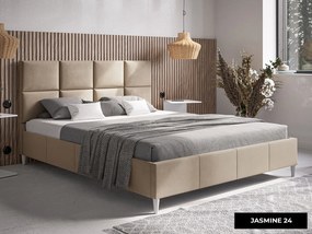 PROXIMA.store - Minimalistická čalúnená posteľ ZARIAH ROZMER: 140 x 200 cm, FARBA NÔH: dub