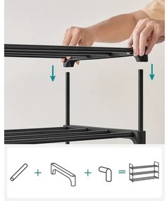 Botník ALVORO čierny