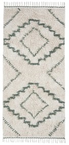 House Doctor Bavlnený koberec Minis Green 200 x 90 cm