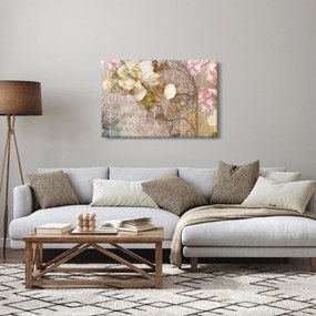 Obraz - Kvetinový ornament (90x60 cm)