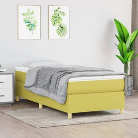 Boxspring posteľ s matracom zelená 100x200 cm látka 3144505