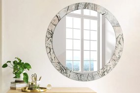 Okrúhle dekoračné zrkadlo s motívom Zima fi 80 cm