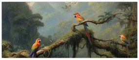 Obraz - Tropický les (120x50 cm)