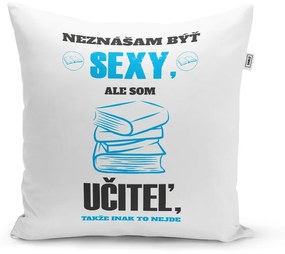 Sablio Vankúš Neznášam byť sexy, ale som učiteľ: 40x40 cm