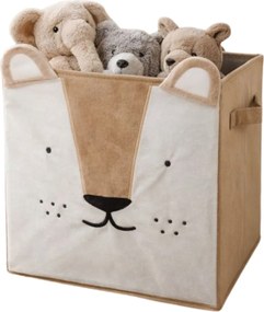 Úložný box Lion, 29x29x29 cm, hnedá