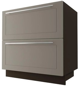 Kuchynská skrinka D2E/80/1E Quantum beige mat/lava