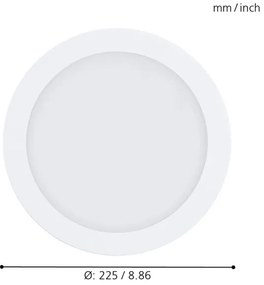 Eglo 96668 - LED RGBW stmievateľné zapustené stropné svietidlo FUEVA-C LED/15,6W/230V