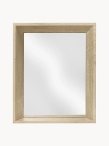 Travertínové nástenné zrkadlo Lancet