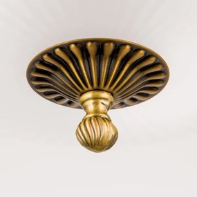 Orion LU 1689/6+3 - Luster na reťazi ROCCA 9xE27/60W/230V pr. 75 cm bronz/biela