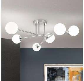 Orion DL 7-786/6 - Prisadený luster SNOWWHITE 6xG9/20W/230V pr. 84 cm matný chróm