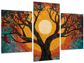 Obraz - Slnko v korune stromu života (90x60 cm)