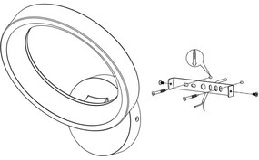 Eglo 900069 - LED RGBW Stmievateľné nástenné svietidlo MARGHERA-Z LED/16W/230V