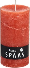 Stĺpová sviečka SPAAS RUSTIK 13 cm oranžová