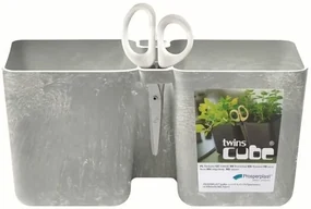 Kvetináč TWINS CUBE betón 24,4cm