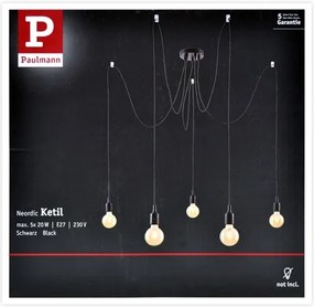 Paulmann 50389 - Luster na lanku NEORDIC 5xE27/20W/230V pavúk