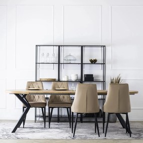 PROXIMA.store - Čalúnená jedálenská stolička CORK FARBA: sivá
