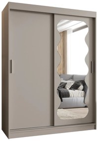 Šatníková skriňa 150 cm Spock (kašmír). Akcia -62%. Vlastná spoľahlivá doprava až k Vám domov. 1126078