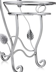 STOJAN NA KVETINÁČ JULYAN 70X50 CM STRIEBORNÁ