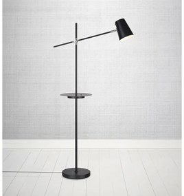 Markslöjd 107307 - Stojacia lampa s USB LINEAR 1xE14/40W/230V