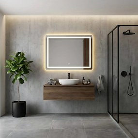 Dotykové zrkadlo s LED osvetlením COLOR 80x60 cm