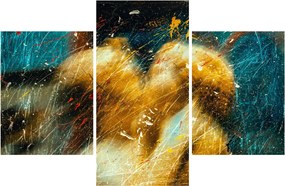 Obraz - Bozkávajúci sa anjeli (90x60 cm)