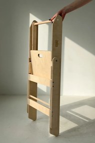 Učiaca montessori detská veža skladacia natural