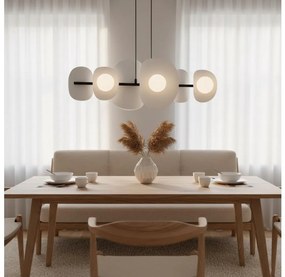 Závesný luster na lankách ELEMENTI 6xG9/8W/230V šedá