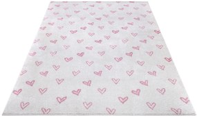 Hanse Home, Detský koberček Adventures 105945 Cream Rose, 120x170, ružová, detská izba