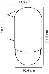 Nordlux - Vonkajšie nástenné svietidlo HEKA 1xE27/60W/230V IP54 čierna