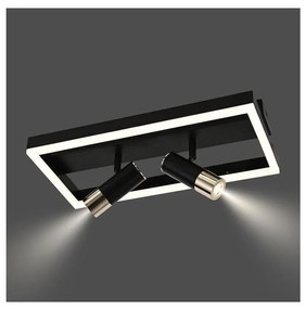 LED Stmievateľné stropné svietidlo LED/50W/230V 3000-6500K čierna +diaľkové ovládanie