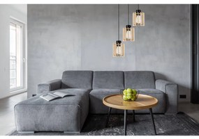 Závesné svietidlo Timber 7, 3x drevené tienidlo, o