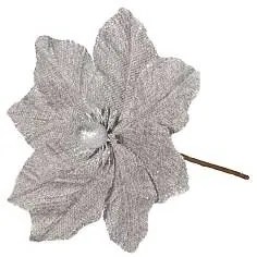 DECOLED Umelý kvet sivý, 20,5x17 cm