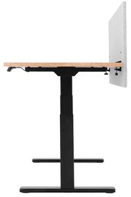 Liftor Silent, akustický paraván na stôl 135 x 60 cm, svetlošedý