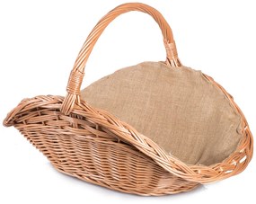 Krbový prútený kôš s jutou Camino VI.š. 62 x hl. 44 x v. 23/36(cm)