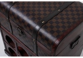 Hnedá vinotéka na 6 fliaš, 41x48 cm – Deco Pleasure