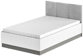 Posteľ 120 Mell 01 šedá + rošt so zdvihákom