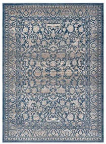 Koberec NAIN Ornament / Ram / Vintage 7557/51644 béžový / modrý