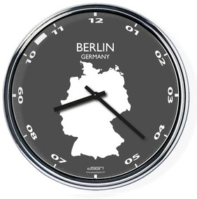 Kancelárske nástenné hodiny: Berlín,  Výber farieb Tmavé