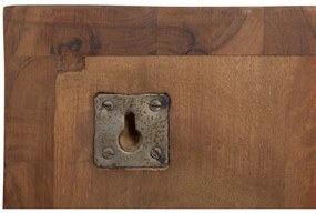 furniture-nabytek.cz - Masívny šatní panel Abadi z akáciového a mangového dreva, lakovaný, hnedý – 40×30×140 cm