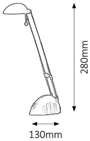 Rabalux RONALD LED stolná lampa 4335