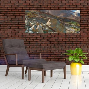 Obraz - John Singer Sargent, Simplon Pass, reprodukcia (120x50 cm)