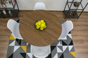 TRENDIE Jedálenský stôl EDDIE 100 cm jaseň
