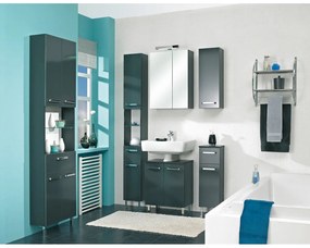 Tmavosivá skrinka pod umývadlo 50x62 cm Set 311 - Pelipal