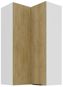 Rohová horná kuchynská skrinka Carminia 60x60 GN-108 2F (90) (dub cremona + biela). Vlastná spoľahlivá doprava až k Vám domov. 1128065
