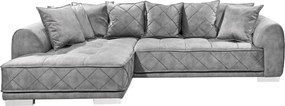 XXXLutz ROHOVÁ SEDAČKA, textil, sivá MID.YOU - Sedačky - 002220007702