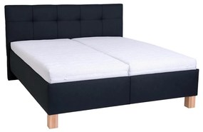 Čalouněná postel s úložným prostorem bez matrace MARIA 160x200 cm antracit PO0015